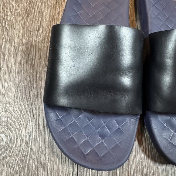 Cole Haan Grandpro Black Blue Leather Slip On Slides Sandals Sz 9 M main image 10